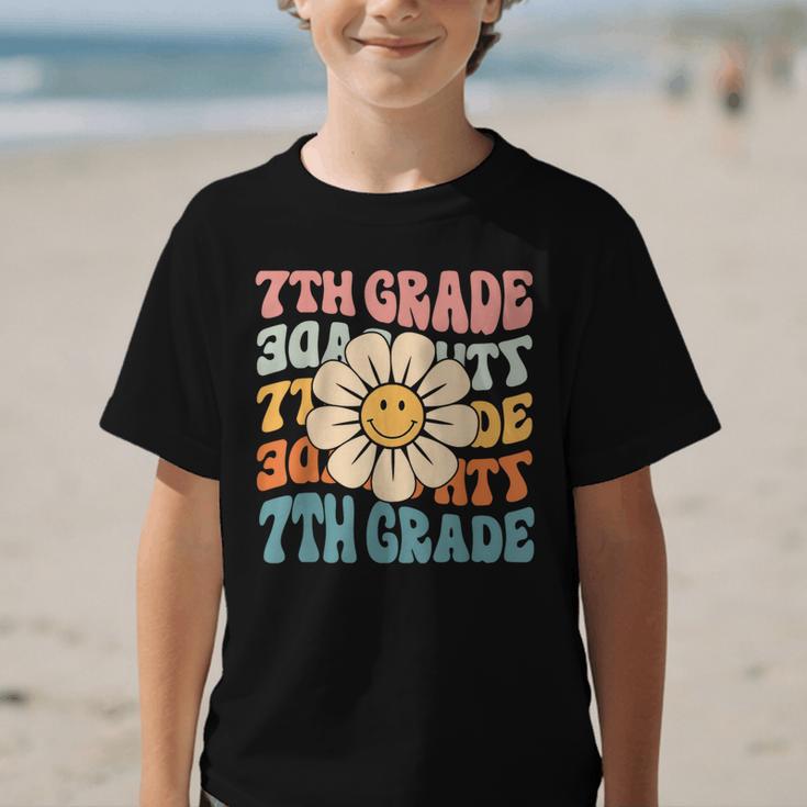 Retro 7th Grade Daisy Colorful Back To School Seventh Grade Graphic Kid T-Shirt Retro 7th Grade Daisy Colorful Back To School Seventh Grade Graphic Kid T-Shirt