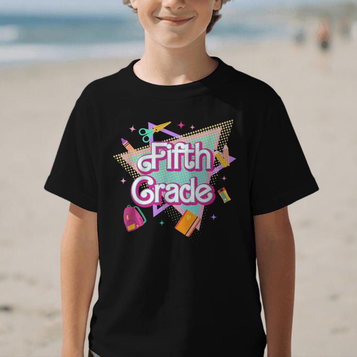 Retro 90s 5th Grade Back To School First Day Of Fifth Grade Graphic Kid T-Shirt Retro 90s 5th Grade Back To School First Day Of Fifth Grade Graphic Kid T-Shirt