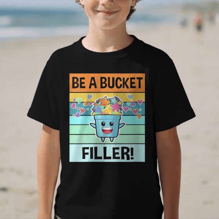 Retro Be A Bucket Filler Shirt Back To School Shirt Graphic Kid T-Shirt Retro Be A Bucket Filler Shirt Back To School Shirt Graphic Kid T-Shirt