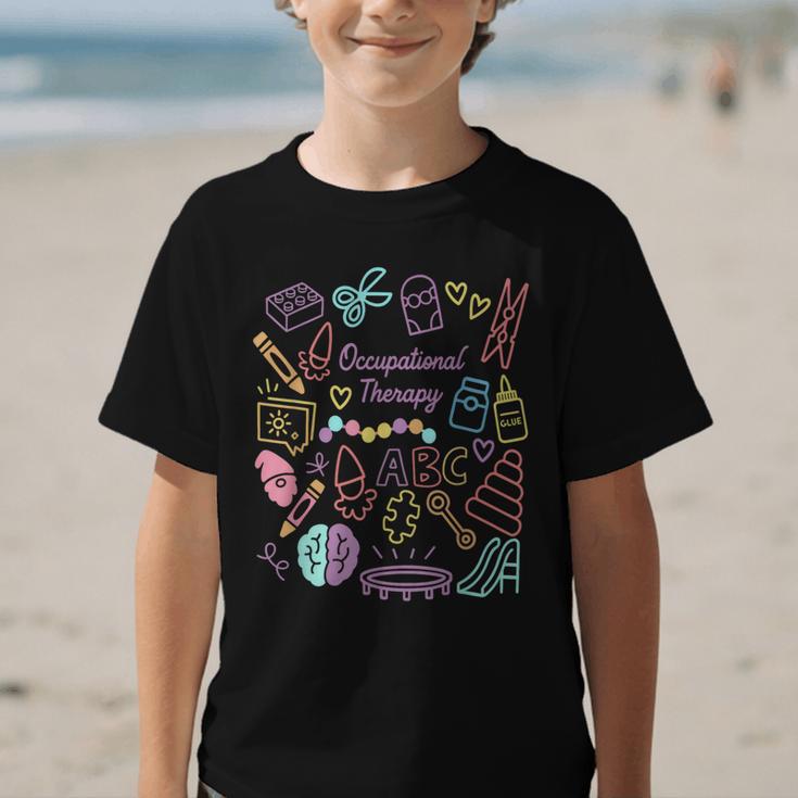 Retro Occupational Therapy Doodle Back To School Costume Graphic Kid T-Shirt Retro Occupational Therapy Doodle Back To School Costume Graphic Kid T-Shirt