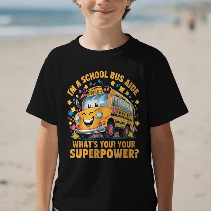 I Am A School Bus Aide Back To School Graphic Kid T-Shirt I Am A School Bus Aide Back To School Graphic Kid T-Shirt