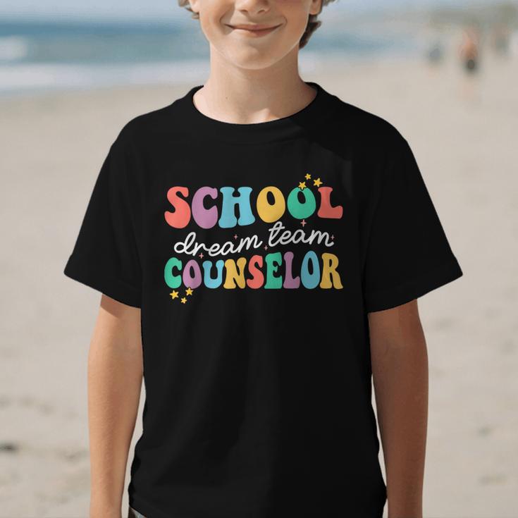 School Counselor Dream Squad Team Back To School Counseling Graphic Kid T-Shirt School Counselor Dream Squad Team Back To School Counseling Graphic Kid T-Shirt