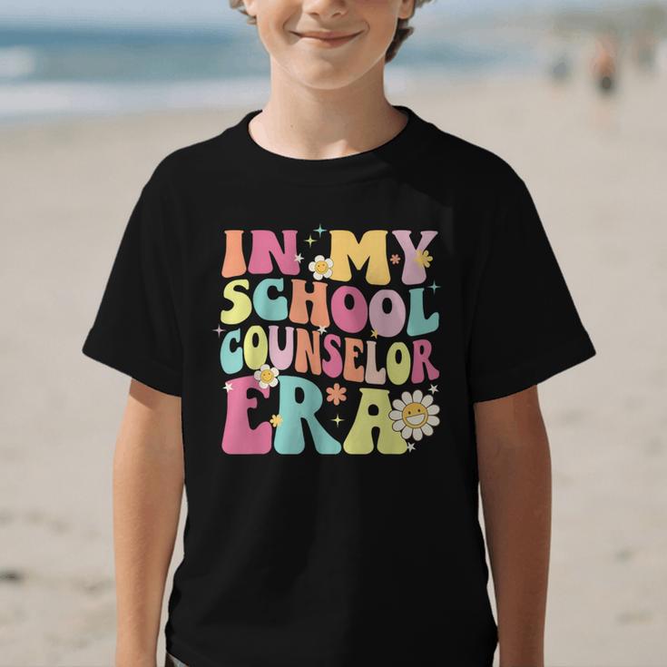 In My School Counselor Era Retro Back To School Counseling Graphic Kid T-Shirt In My School Counselor Era Retro Back To School Counseling Graphic Kid T-Shirt