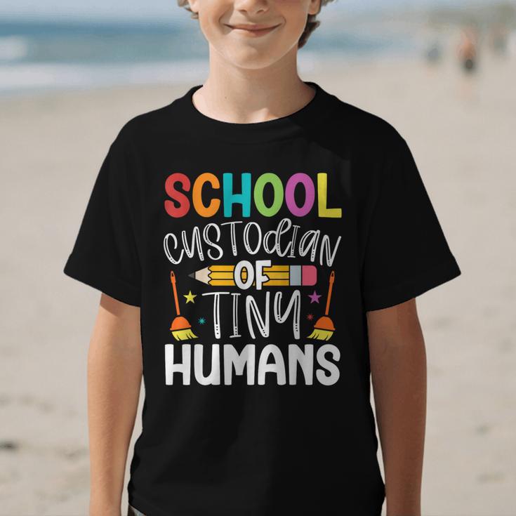 School Custodian Of Tiny Humans Back To School Janitor Graphic Kid T-Shirt School Custodian Of Tiny Humans Back To School Janitor Graphic Kid T-Shirt