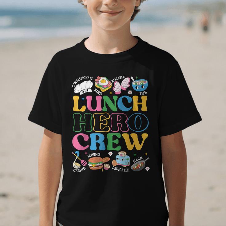 School Lunch Hero Squad Crew Back To School Women Men Graphic Kid T-Shirt