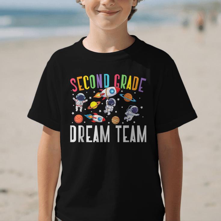 Second Grade Dream Team Astronaut 2nd Grade Back To School Graphic Kid T-Shirt