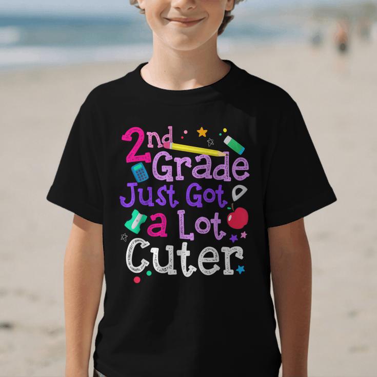 Second Grade Just Got Cuter Cute 2nd Grade Back To School Graphic Kid T-Shirt Second Grade Just Got Cuter Cute 2nd Grade Back To School Graphic Kid T-Shirt