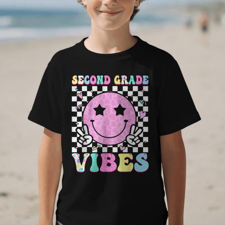 Second Grade Vibes Groovy Back To School 2nd Grade Girls Kid Graphic Kid T-Shirt Second Grade Vibes Groovy Back To School 2nd Grade Girls Kid Graphic Kid T-Shirt
