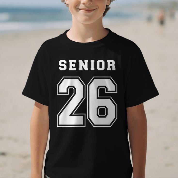 Senior 26 Class Of 2026 Front Back Grad Back To School Graphic Kid T-Shirt Senior 26 Class Of 2026 Front Back Grad Back To School Graphic Kid T-Shirt