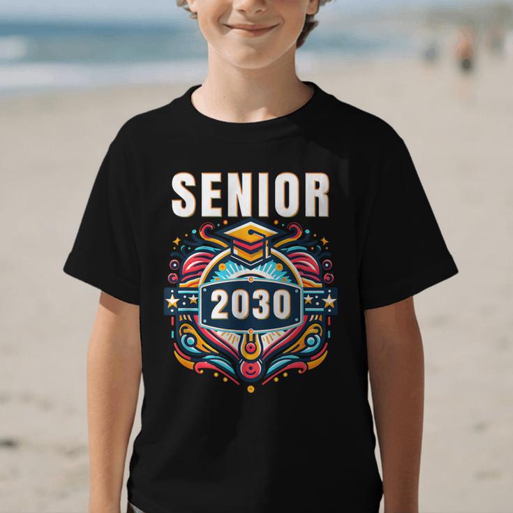 Senior 30 Class Of 2030 Back To School Graduation 2030 Graphic Kid T-Shirt Senior 30 Class Of 2030 Back To School Graduation 2030 Graphic Kid T-Shirt