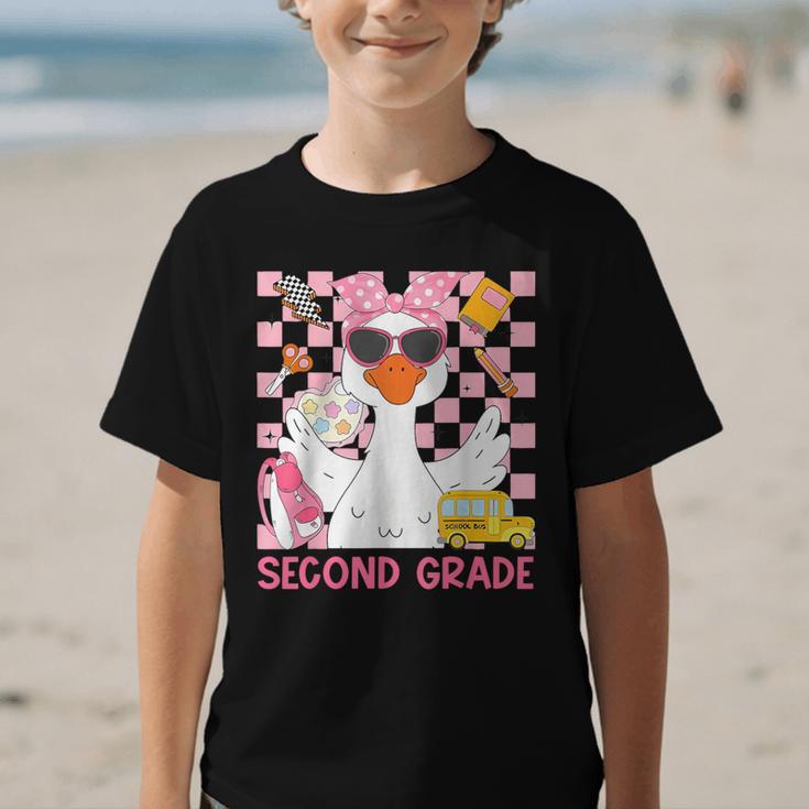 Silly Goose Second Grade Back To School Coquette Girly Graphic Kid T-Shirt Silly Goose Second Grade Back To School Coquette Girly Graphic Kid T-Shirt