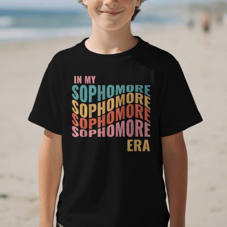 In My Sophomore Era High School 10th Grade Back To School Graphic Kid T-Shirt