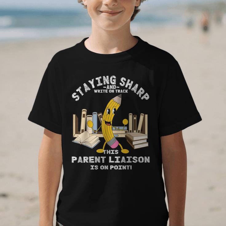 Stay Sharp Parent Liaison Back To School Pencil Graphic Kid T-Shirt Stay Sharp Parent Liaison Back To School Pencil Graphic Kid T-Shirt