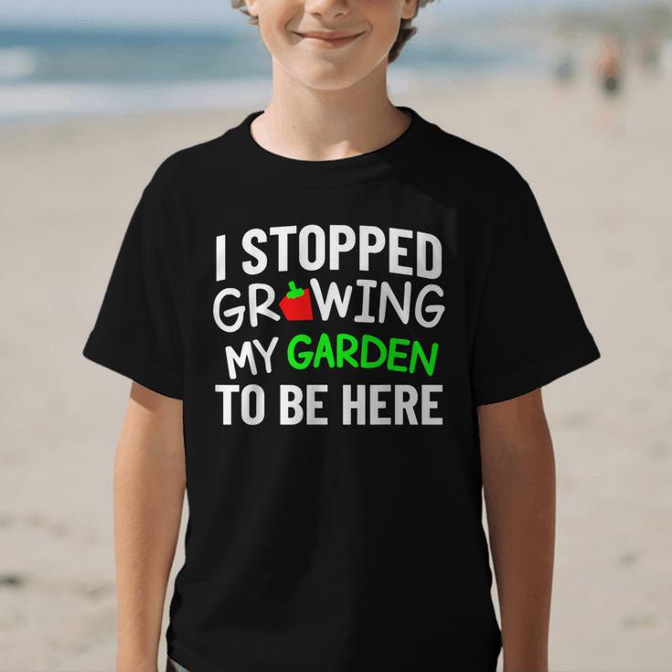 I Stopped Growing My Garden Back To School Gamer Tee Graphic Kid T-Shirt