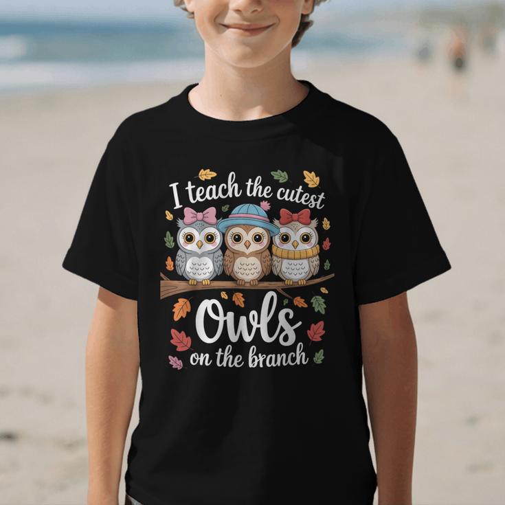 Teaching Owls On The Branch Back To School Graphic Kid T-Shirt Teaching Owls On The Branch Back To School Graphic Kid T-Shirt