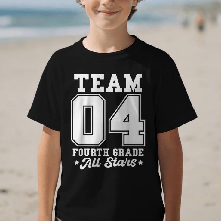 Team 4th Grade All-Stars Back To School Sports Jersey Graphic Kid T-Shirt Team 4th Grade All-Stars Back To School Sports Jersey Graphic Kid T-Shirt