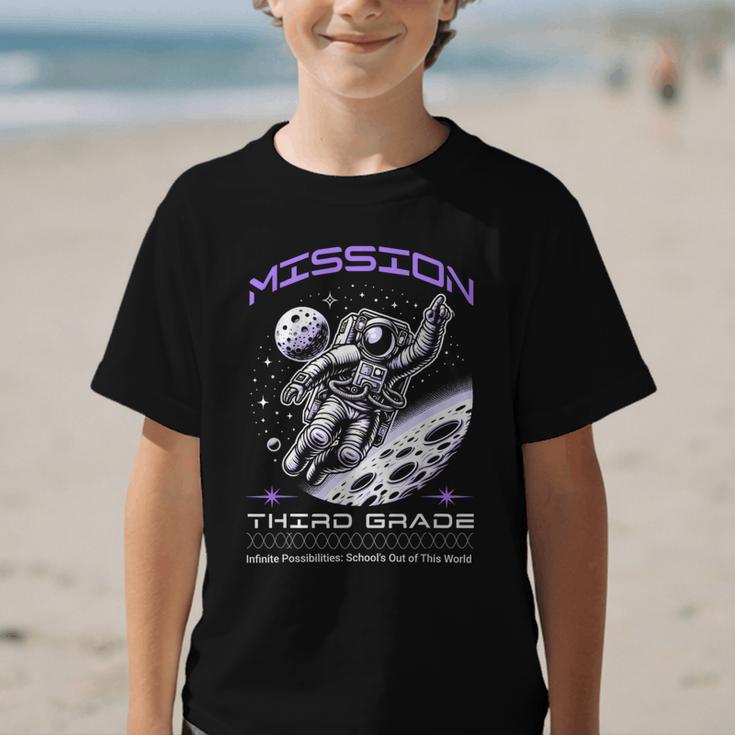 Third Grade Back To School Space Rocket Astronaut Graphic Kid T-Shirt Third Grade Back To School Space Rocket Astronaut Graphic Kid T-Shirt