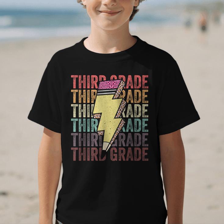 Third Grade Lightning Bolt Pencil 1st Day Of Back To School Graphic Kid T-Shirt Third Grade Lightning Bolt Pencil 1st Day Of Back To School Graphic Kid T-Shirt