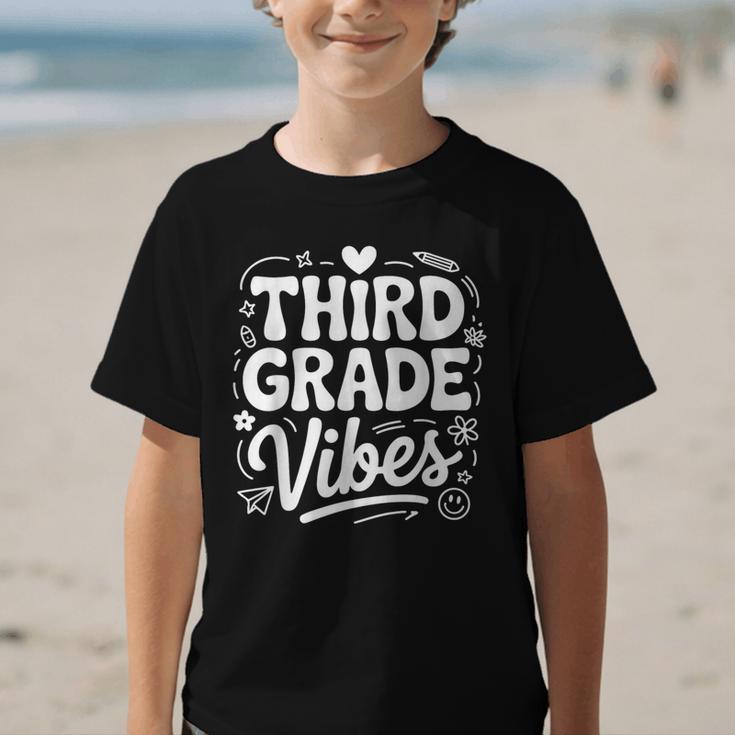 Third Grade Vibes Back To School Fun Graphic Kid T-Shirt Third Grade Vibes Back To School Fun Graphic Kid T-Shirt