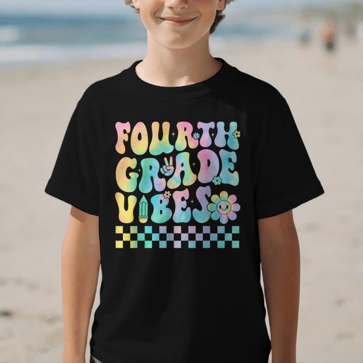 Tie Dye 4th Grade Vibes Fourth Grade Retro Back To School Graphic Kid T-Shirt Tie Dye 4th Grade Vibes Fourth Grade Retro Back To School Graphic Kid T-Shirt