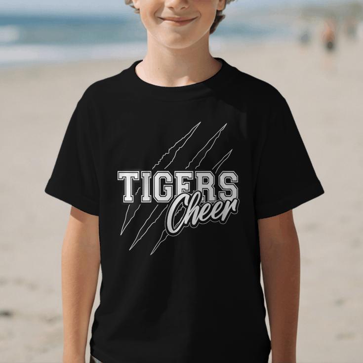 Tigers Cheer Back To School Cheerleading Team Spirit Graphic Kid T-Shirt Tigers Cheer Back To School Cheerleading Team Spirit Graphic Kid T-Shirt
