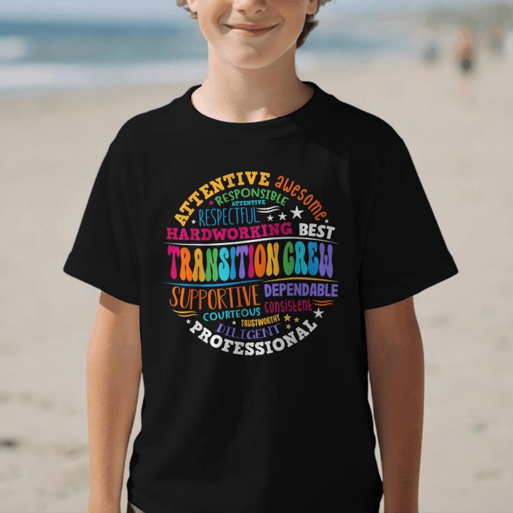 Transition Crew Squad Appreciation Week Back To School Graphic Kid T-Shirt Transition Crew Squad Appreciation Week Back To School Graphic Kid T-Shirt