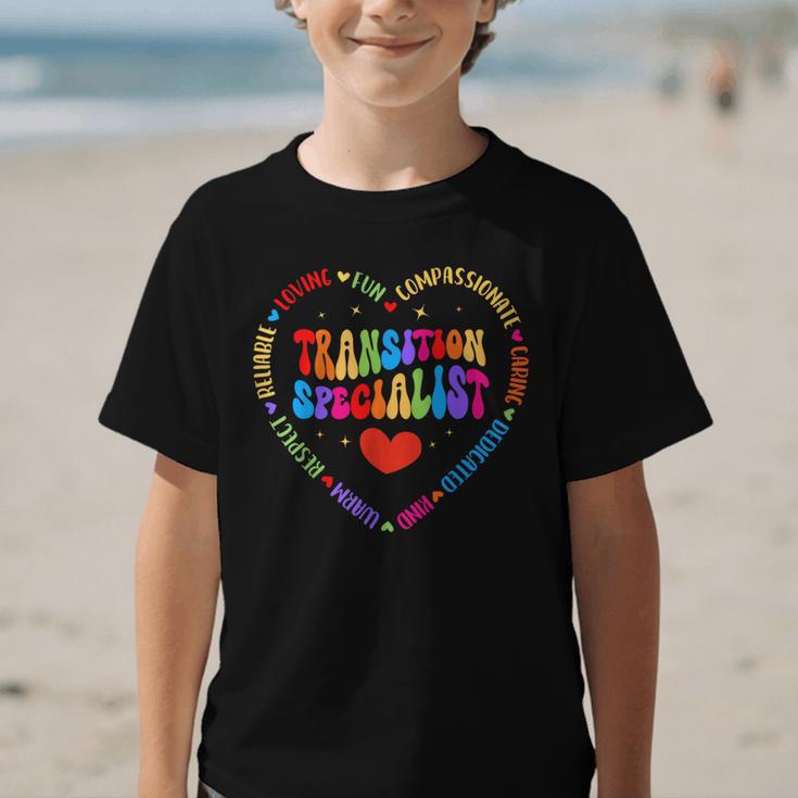 Transition Specialist Appreciation Week Back To School Graphic Kid T-Shirt