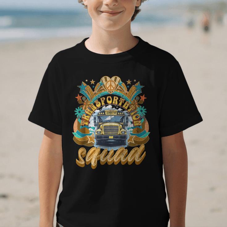 Transportation Squad Retro Bus Aide Back To School Matching Graphic Kid T-Shirt Transportation Squad Retro Bus Aide Back To School Matching Graphic Kid T-Shirt
