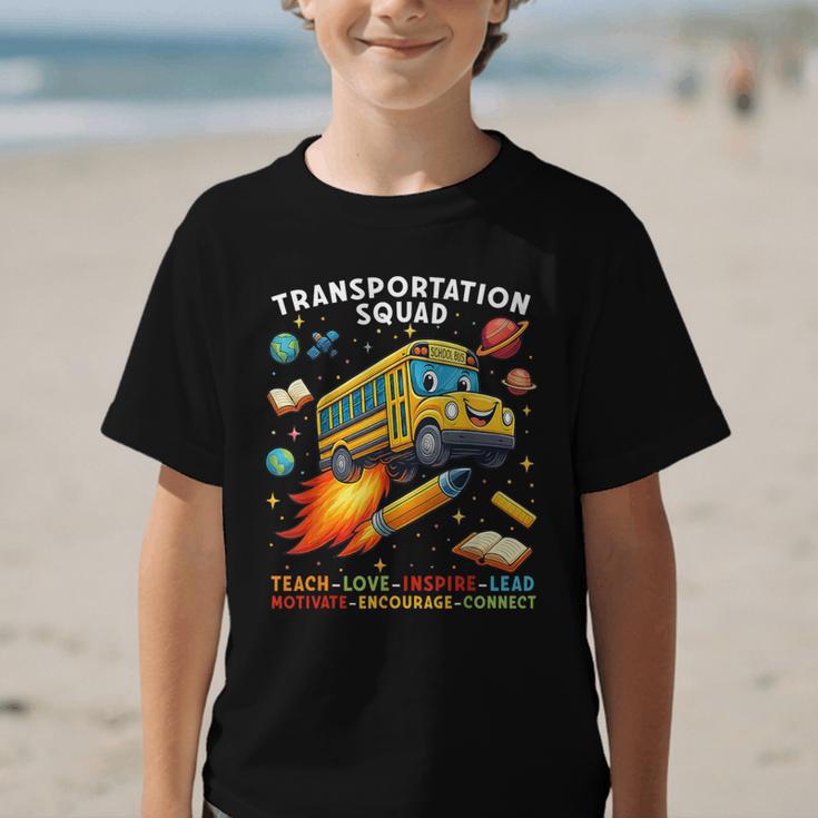 Transportation Squad School Bus Driver Back To School Graphic Kid T-Shirt
