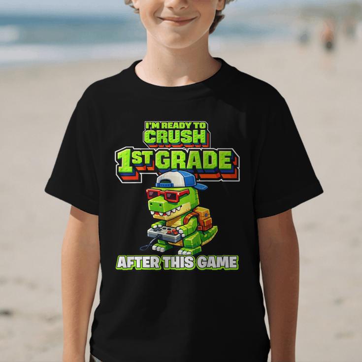 Video GameRex Dinosaur 1st Grade Back To School Boy Graphic Kid T-Shirt Video GameRex Dinosaur 1st Grade Back To School Boy Graphic Kid T-Shirt