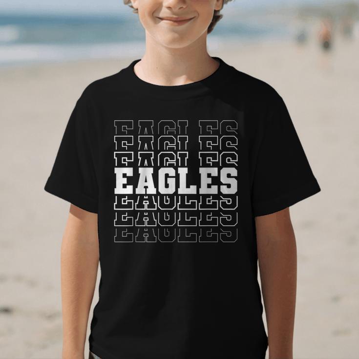 Vintage Eagles High School Go Eagles Pride Back To School Graphic Kid T-Shirt Vintage Eagles High School Go Eagles Pride Back To School Graphic Kid T-Shirt