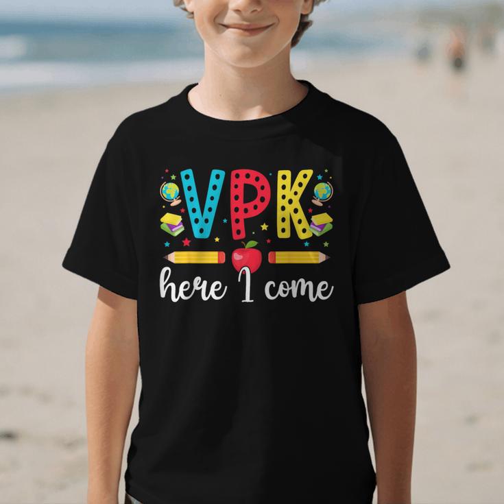 VPK Here I Come VPK Back To School VPK First Day Of VPK Graphic Kid T-Shirt