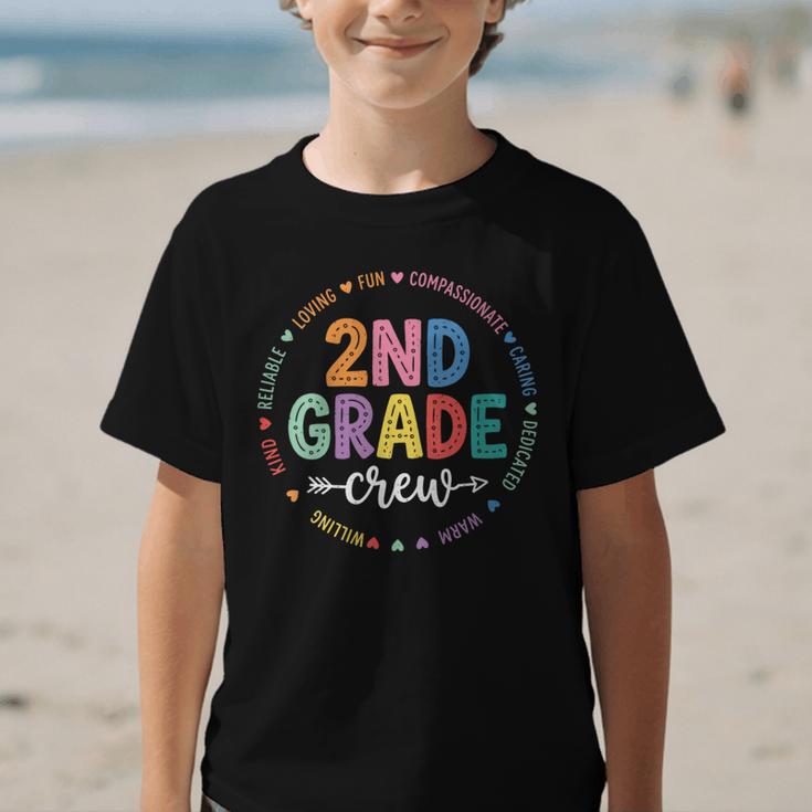 Women's Second 2ND Grade Crew Back To School Kids Students Tee Graphic Kid T-Shirt