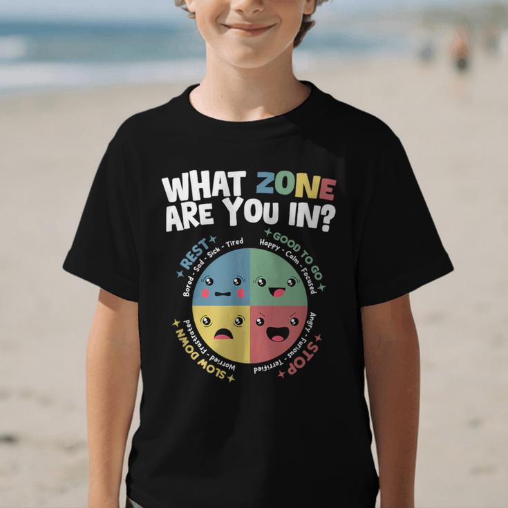 Zones Of Regulation School Counselor Back To School Emotion Graphic Kid T-Shirt Zones Of Regulation School Counselor Back To School Emotion Graphic Kid T-Shirt