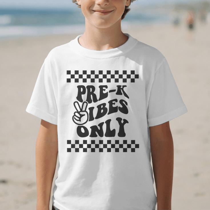 1st Day Of Prek Vibes Only Girls Back To School Pre K Boys Graphic Kid T-Shirt