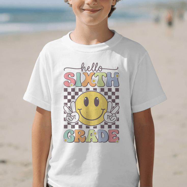 6th Grade Team Back To School Hello Sixth Grade Smile Face Graphic Kid T-Shirt 6th Grade Team Back To School Hello Sixth Grade Smile Face Graphic Kid T-Shirt