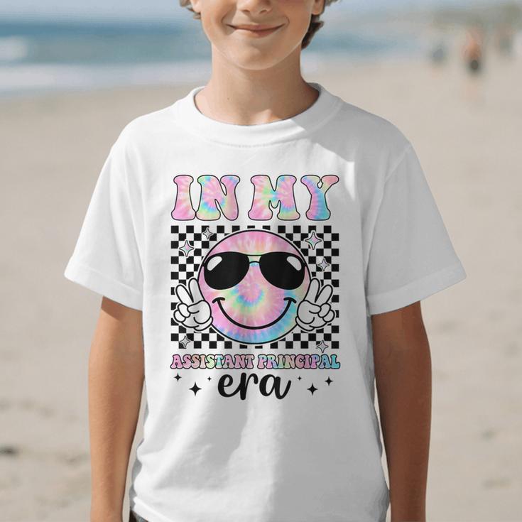In My Assistant Principal Era Groovy Tie Dye Back To School Graphic Kid T-Shirt
