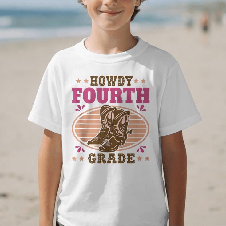 Back To School Howdy Fourth Grade Girls Graphic Kid T-Shirt Back To School Howdy Fourth Grade Girls Graphic Kid T-Shirt