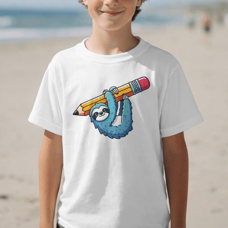 Back To School Seventh Grade Sloth Hanging Out In 7th Grade Performance Graphic Kid T-Shirt