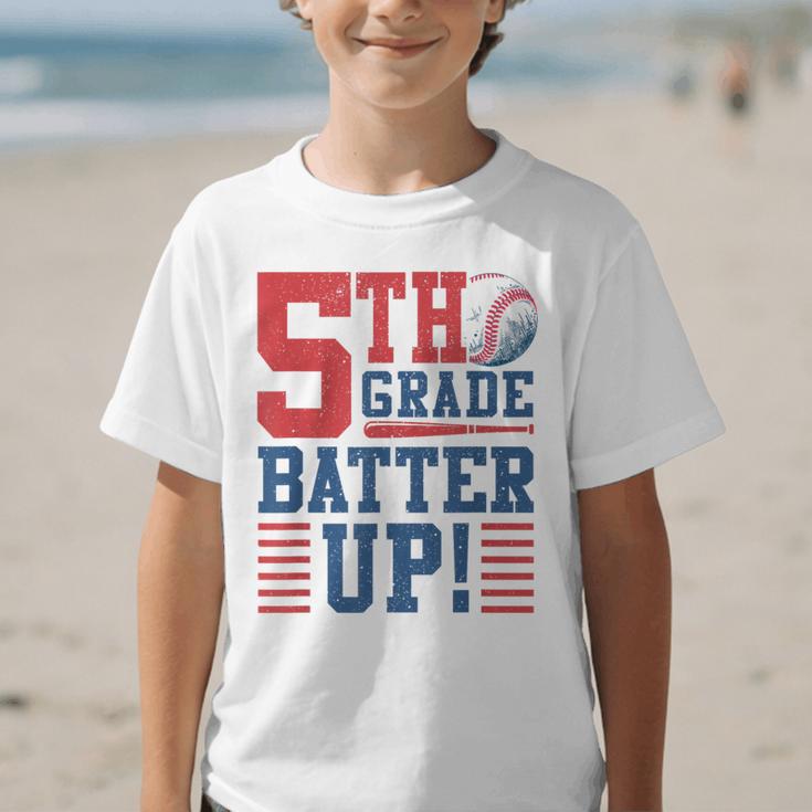 Baseball Fifth Grade Back To School 5th Grade Batter Up Graphic Kid T-Shirt Baseball Fifth Grade Back To School 5th Grade Batter Up Graphic Kid T-Shirt