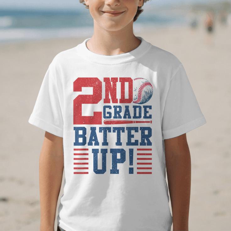 Baseball Second Grade Back To School 2nd Grade Batter Up Graphic Kid T-Shirt Baseball Second Grade Back To School 2nd Grade Batter Up Graphic Kid T-Shirt
