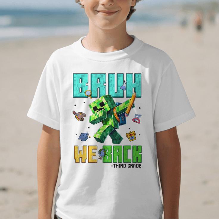 Bruh We Back 3rd Grade Back To School Gamer Dabbing Boy Kids Graphic Kid T-Shirt Bruh We Back 3rd Grade Back To School Gamer Dabbing Boy Kids Graphic Kid T-Shirt