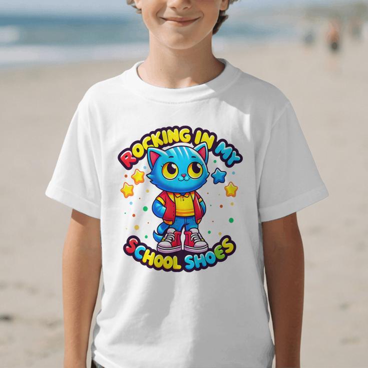 Cat Rocking In My School Shoes Fun Back To School Kids Boys Premium Tri-Blend Graphic Kid T-Shirt Cat Rocking In My School Shoes Fun Back To School Kids Boys Premium Tri-Blend Graphic Kid T-Shirt