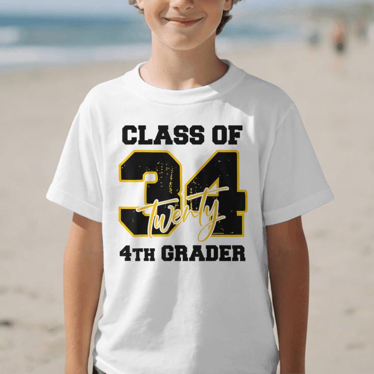 Class Of 2034 4th Grader Elementary School Back To School Graphic Kid T-Shirt Class Of 2034 4th Grader Elementary School Back To School Graphic Kid T-Shirt