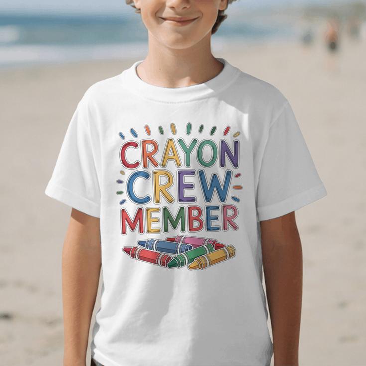 Crayon Crew Member Back To School Coloring Art Classes Graphic Kid T-Shirt Crayon Crew Member Back To School Coloring Art Classes Graphic Kid T-Shirt