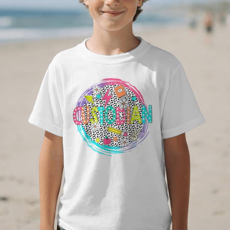 Cute Custodian Shirt First Day Of School Back To School Gift Graphic Kid T-Shirt Cute Custodian Shirt First Day Of School Back To School Gift Graphic Kid T-Shirt