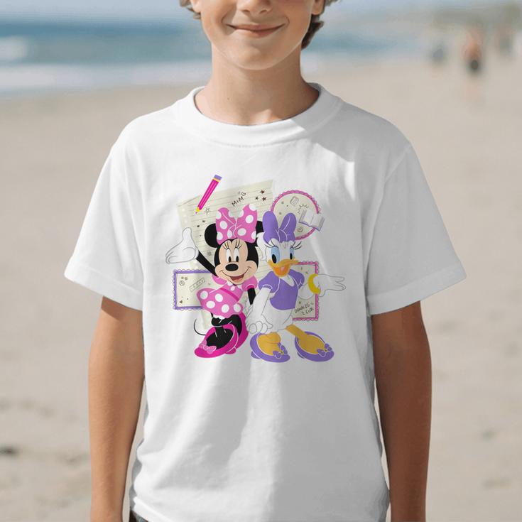 Disney Minnie & Daisy Back To School Best Friends BFFs Graphic Kid T-Shirt Disney Minnie & Daisy Back To School Best Friends BFFs Graphic Kid T-Shirt