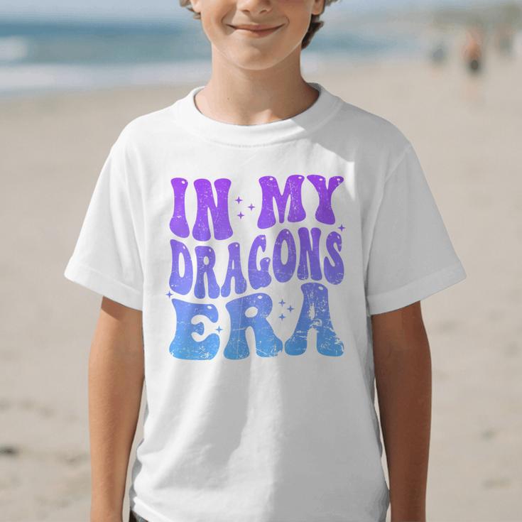 In My Dragons Era Back To School Spirit Game Retro Groovy Graphic Kid T-Shirt In My Dragons Era Back To School Spirit Game Retro Groovy Graphic Kid T-Shirt