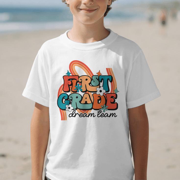First Grade Dream Team First Day Of 1st Grade Back To School Graphic Kid T-Shirt First Grade Dream Team First Day Of 1st Grade Back To School Graphic Kid T-Shirt