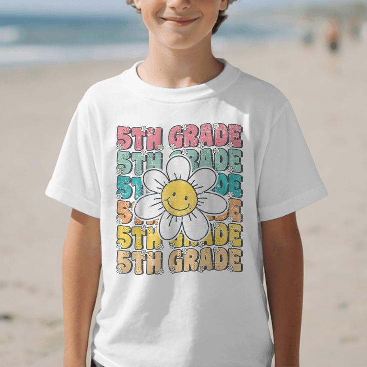 Groovy 5th Grade Back To School First Day Of Fifth Grade Graphic Kid T-Shirt Groovy 5th Grade Back To School First Day Of Fifth Grade Graphic Kid T-Shirt